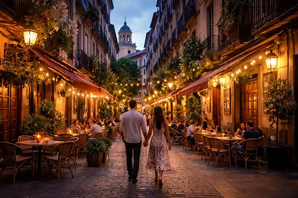 Salamanca night avenue